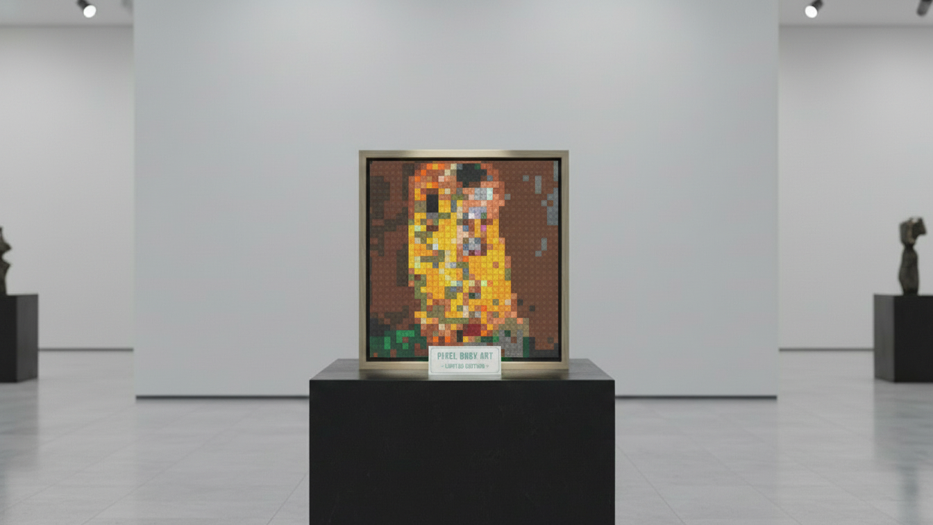 PIXEL ART FRAME – The Kiss