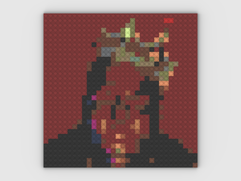 PIXEL ICON FRAME – BIGGIE (CROWN)